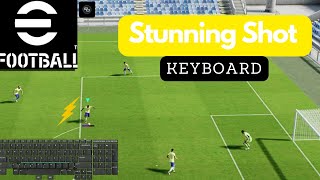 Stunning Shot Tutorial  Keyboard Controls  efootball 2023  PC [upl. by Amalburga]