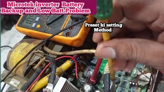 Microtek Square Wave inverter EB860  Low BATTERY and Over charging Problem [upl. by Eillime]