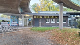 Rhein Seilbahn Köln 🚡  Fahrt über den Rhein  12  Okt 2024 köln deutschland rhein seilbahn 🚡 [upl. by Pris]