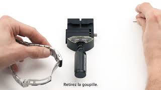 Comment raccourcir bracelet montre Festina avec un chassegoupille [upl. by Mickie]