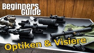 Airsoft Beginners Guide  Optiken Visiere Zielvorrichtungen GsPAirsoft 4k [upl. by Aisenat50]