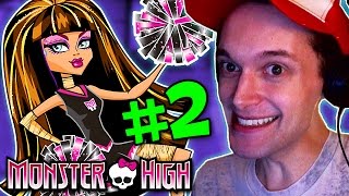 JOINING THE FEARLEADING SQUAD  Monster High New Ghoul in School  PART 2 [upl. by Serra]