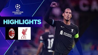 Milan  Liverpool 13 Highlights UEFA Champions League 202425 [upl. by Nivre438]