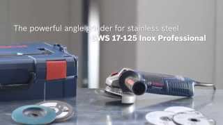 Bosch Blue Professional  NEW GWS 17125 INOX Grinder  Upgrade from 1500 to 1700 Watt [upl. by Ocimad320]