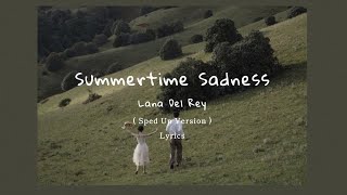 Summertime Sadness by Lana Del Rey Lyrics on Screen [upl. by Dnalyram]