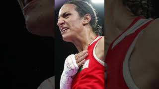 Algerian boxer Khelif eyes gold amid gender row [upl. by Atirihs]