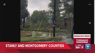 Damage seen in Mooresville after storms move through region [upl. by Fezoj]