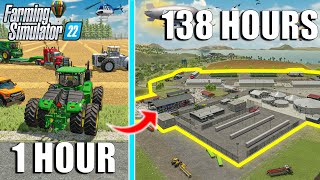 I SPENT 138 HOURS Becoming a 💵 MILLIONAIRE in FS22 10 MILLION MEGA FARM  Farming Simulator 22 [upl. by Utter]