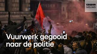 Rellen in Franse steden na verkiezingsuitslag [upl. by Suirauqram]