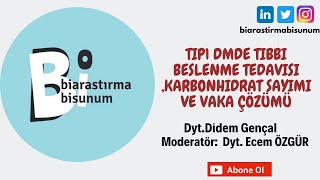 Tip1 Diyabette Tıbbi Beslenme Tedavisi Karbonhidrat Sayımı ve Vaka Çözümü [upl. by Elspet]