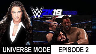 quotTAKER STRIKES AGAINquot WWE 2K19 Ruthless Aggression Era Universe Mode 02 [upl. by Yortal225]