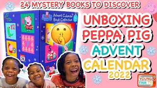 Peppa Pig Advent Calendar 2022  Unboxing 24 Childrens Books [upl. by Aihn]