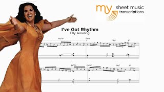 Ive Got Rhythm by Elly Ameling Jazz Transcription [upl. by Gudrun]