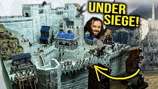 Battle of Minas Tirith The BIGGEST Scenery project in YouTube History UNDER SIEGE  Battle Report [upl. by Ailliw]