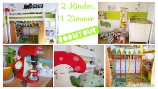 Kinderzimmer Roomtour  2 Kinder  Spielzeug Aufbewahrung Accessoires [upl. by Antonino]