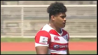 Tevita Tatafu tries and turnovers vs Samoa A 2018 [upl. by Siloam71]