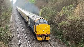 Class 37 and 20 at Heath High Jnc Cardiff 11th March 2023 [upl. by Mayne955]