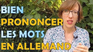 Bien prononcer les lettres dans les mots en ALLEMAND [upl. by Sieracki]