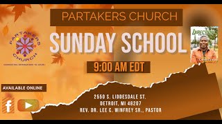 Partakers Church Sunday School 102923 [upl. by Redienhcs898]