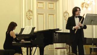 Carl Philipp Emanuel Bach Sonata g  moll for flute and piano I mvt Allegro [upl. by Levin]