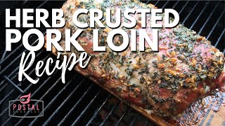 Herb Crusted Pork Loin On the Grill  How to Cook Pork loin on the Pit Barrel Cooker Recipe [upl. by Rosy952]