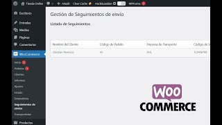 Plugin de envió y seguimiento del tranking al cliente por email WordPress  WooCommerce [upl. by Festatus340]