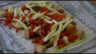 Recette de cuisses de poulet et légumes au four [upl. by Einwat]