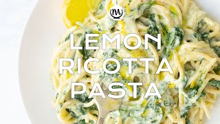 Quick Lemon Ricotta Pasta [upl. by Yllim]