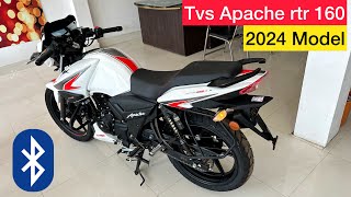 New Tvs Apache RTR 160 2v 2024 Model Review  Price amp Feature  tvs apache rtr 160 2v 2024 [upl. by Kone]