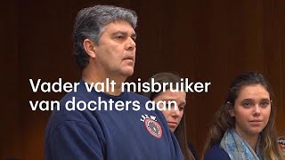 Vader van drie misbruikte dochters valt dader aan  RTL NIEUWS [upl. by Euqinamod]