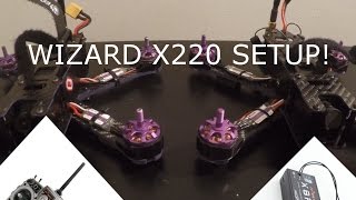 EACHINE WIZARD X220 FRSKY TARANIS SETUP X8R [upl. by Elum]