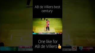 AB de Villiers best century AB de Villiers fastest century world record🥰 [upl. by Trab190]