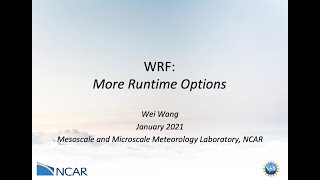 Additional WRF Runtime Options [upl. by Anuska]