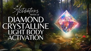 Diamond Crystalline Light Body Activation  Light Language Meditation [upl. by Etnaud]