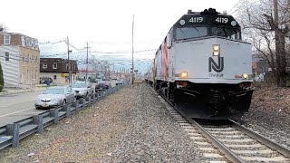 Railfanning  Wood Ridge w F402CAT 4119 [upl. by Yoral]