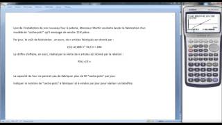 Comment déterminer lintersection de deux courbes sur sa calculatrice [upl. by Osei]