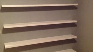 How to Build Sleek FreeFloating Wall Shelves [upl. by Gnas]