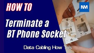 How to Wire a BT Phone Socket UK Screw Terminal Phone Socket [upl. by Orella]