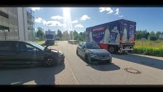 VW Golf 8 GTI Clubsport  HJS Downpipe  Akrapovic Sound [upl. by Lavelle598]