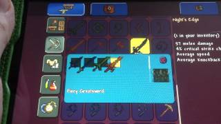 Terraria how to make nights edge sword and get beenade [upl. by Diarmid874]