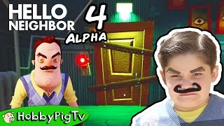 Hello Neighbor Alpha 4 Get to the Basement HobbyPigTV [upl. by Aina309]