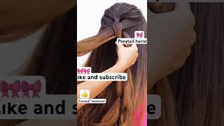 Ponytail hairstyle🥰 thebeautyexpertsalonandacademy ￼ Lavya💕 😍 Makeover ￼ Choti wala hairstyle [upl. by Baerman]