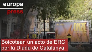 Boicotean un acto de ERC por la Diada de Catalunya [upl. by Felita]