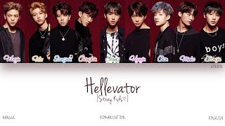 HANROMENG Stray Kids 스트레이 키즈  Hellevator Color Coded Lyrics [upl. by Nelda]