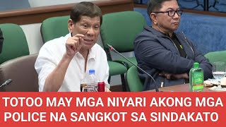 WALANG TAKOT NA INAMIN NI FPRRD NA MAY NAYARI SYANG MGA POLICE NA SANGKOT SA MALING GAWAIN [upl. by Malony]