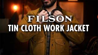 BEST waxed work jacket yet Filson Tin Cloth Review [upl. by Ruyle]