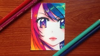 Colored pencil Drawing Polychromatic [upl. by Ahsimik703]