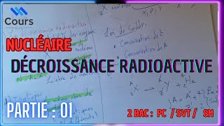 2 BAC  ☢️ Nucléaire décroissance radioactive ☢️ [upl. by Bunce]