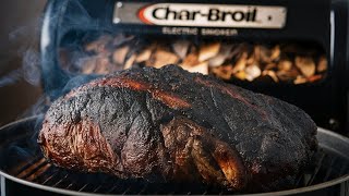 How To Cook Smoked Beef Brisket  Char broil Electric Smoker [upl. by Yasdnil]