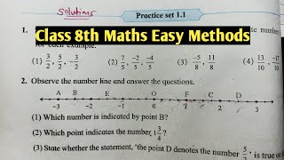 Practice Set 11 Class 8th Maths Rational and irrational numbers Maharashtra board [upl. by Tersina947]